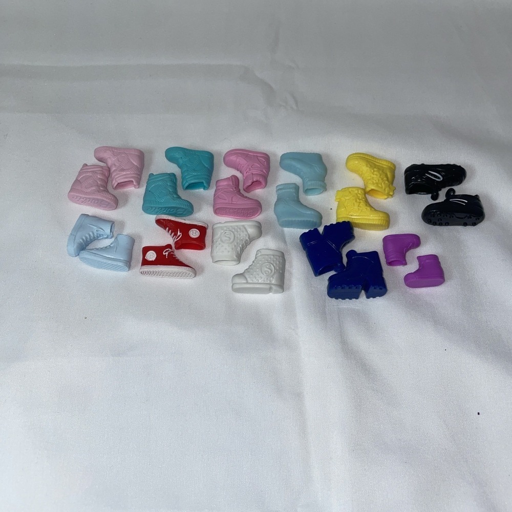 Barbie Skipper Doll Shoes Boots Lot 11 Pairs Sneakers Platforms Cleats Multi